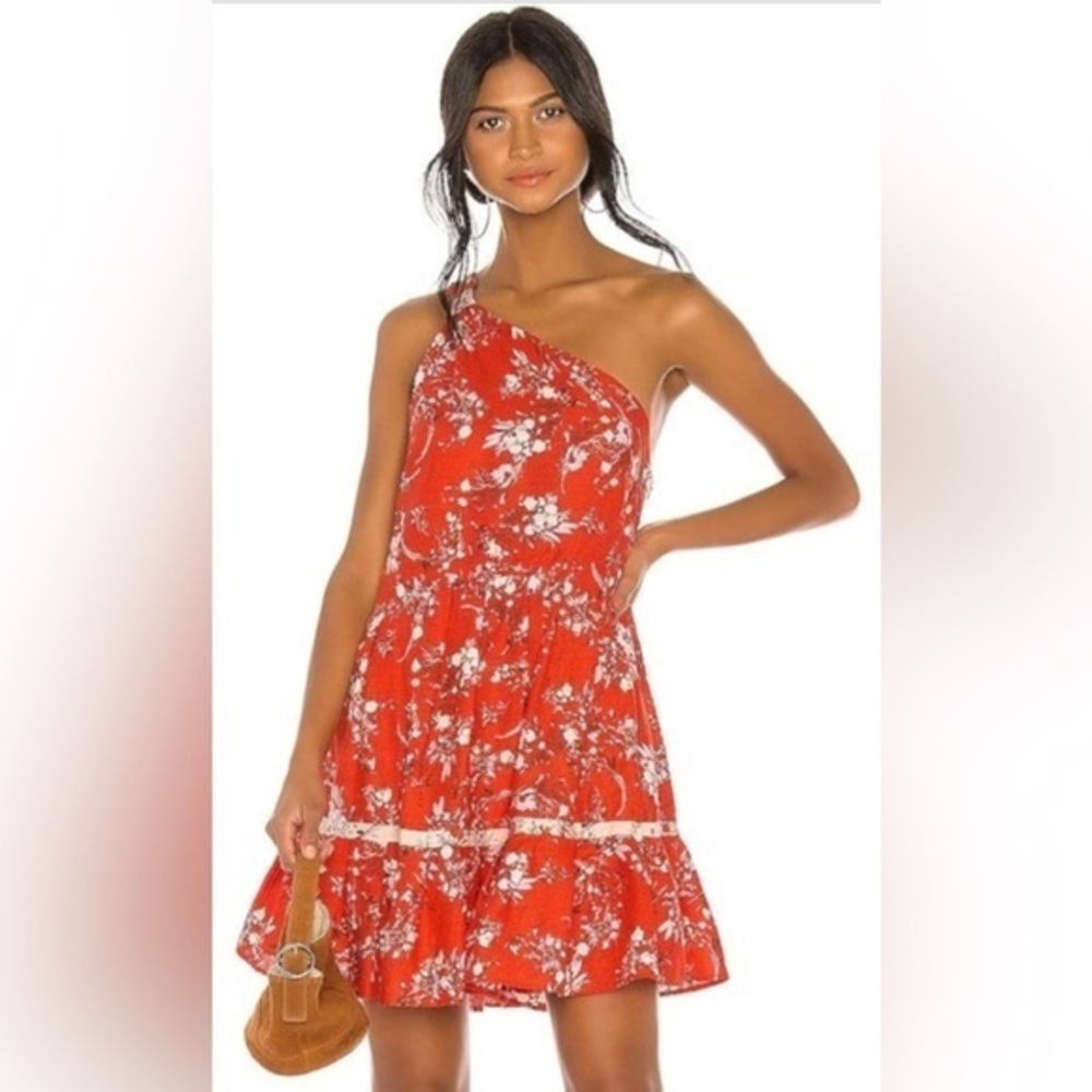 Free People All Mine One Shoulder Mini Dress
